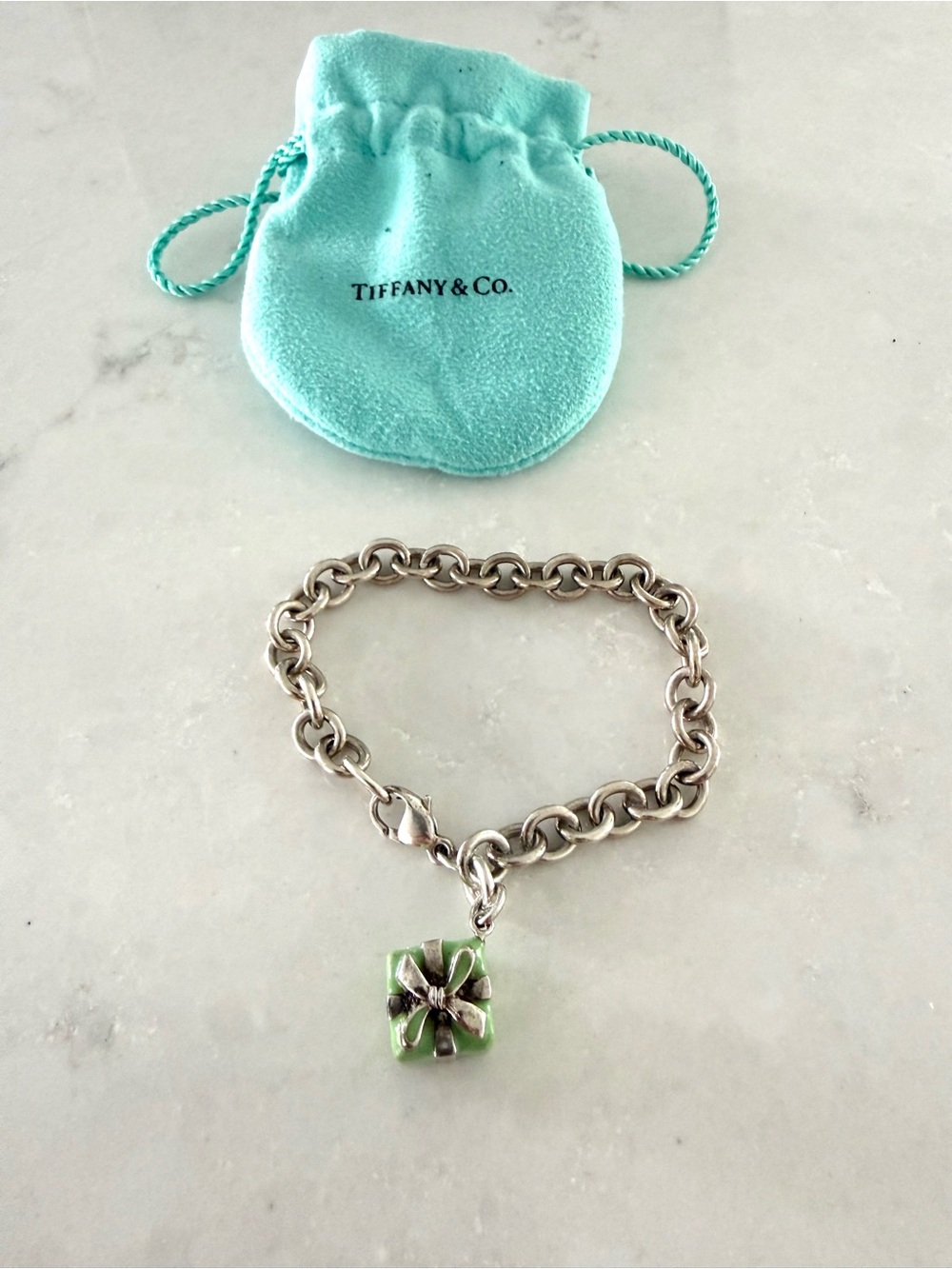 Tiffany & Co Gift box charm bracelet